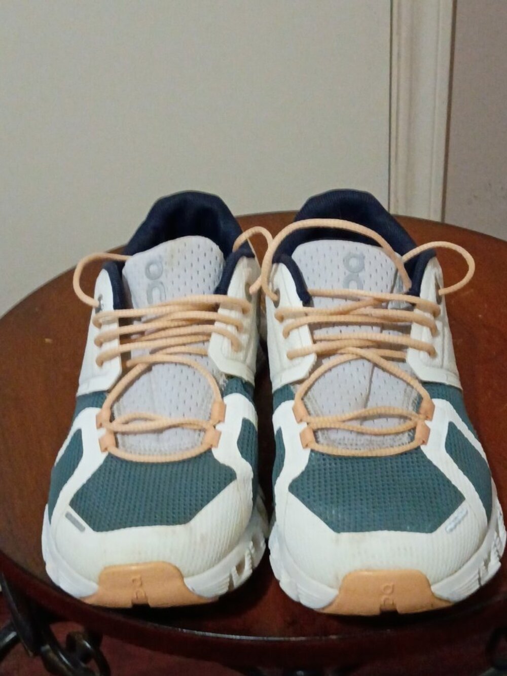 On Running Cloud 5 Push 69.98856 Womens W6 Athletic Shoes White Cobble Sneakers - Picture 5 of 14